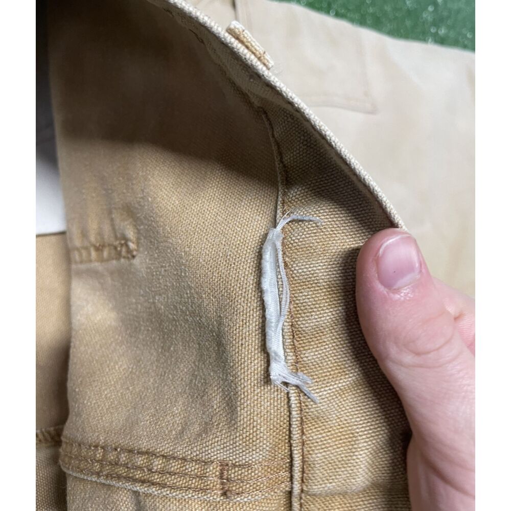 Carhartt B11 Work Pants Men’s 36x35 Carhartt Brown Duck Canvas Faded Distressed - Picture 4 of 6